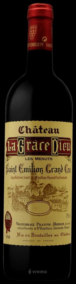 CHATEAU LA GRACE DIEU SAINT EMILION GRAND CRU 750ML