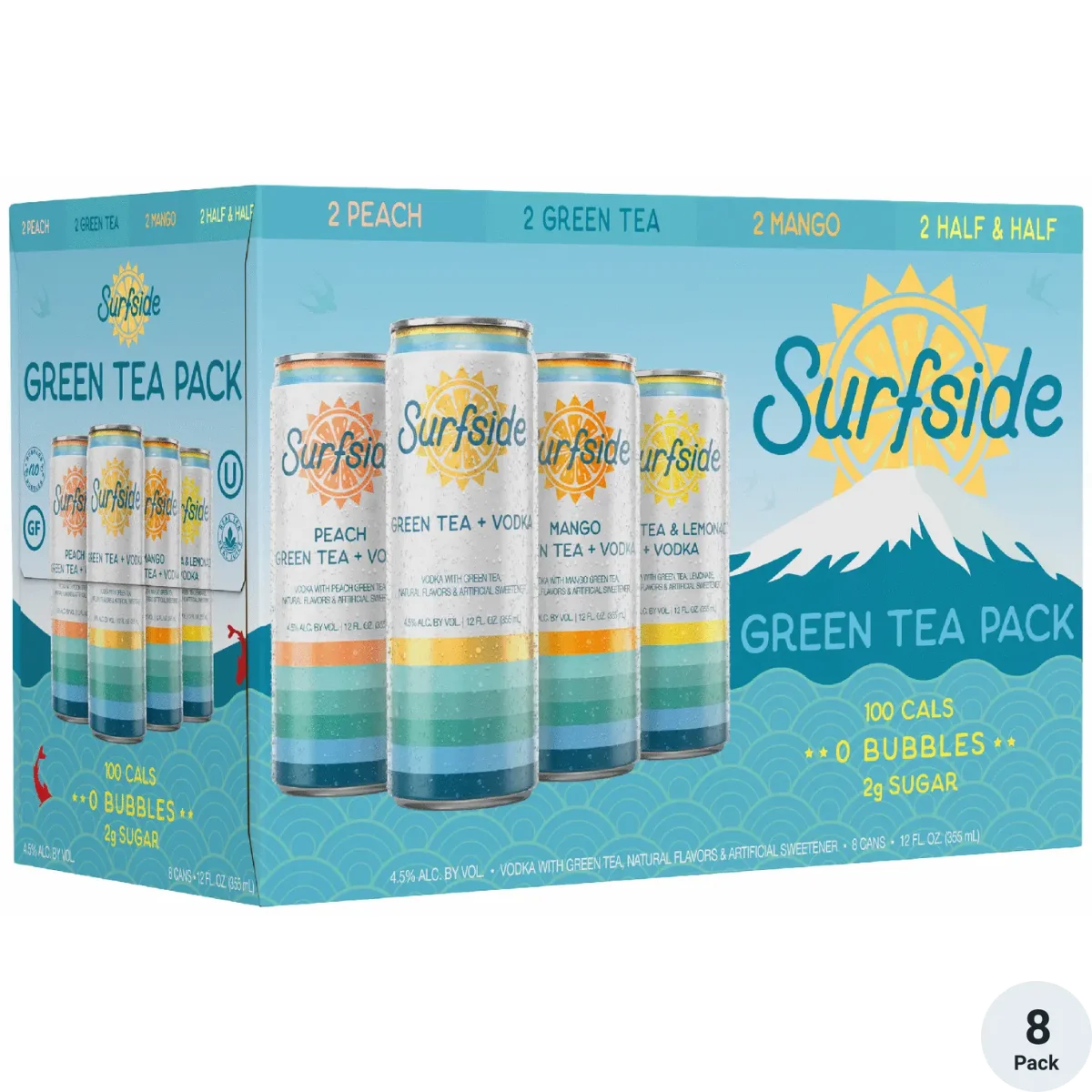 SURFSIDE GREEN TEA 8 PACK